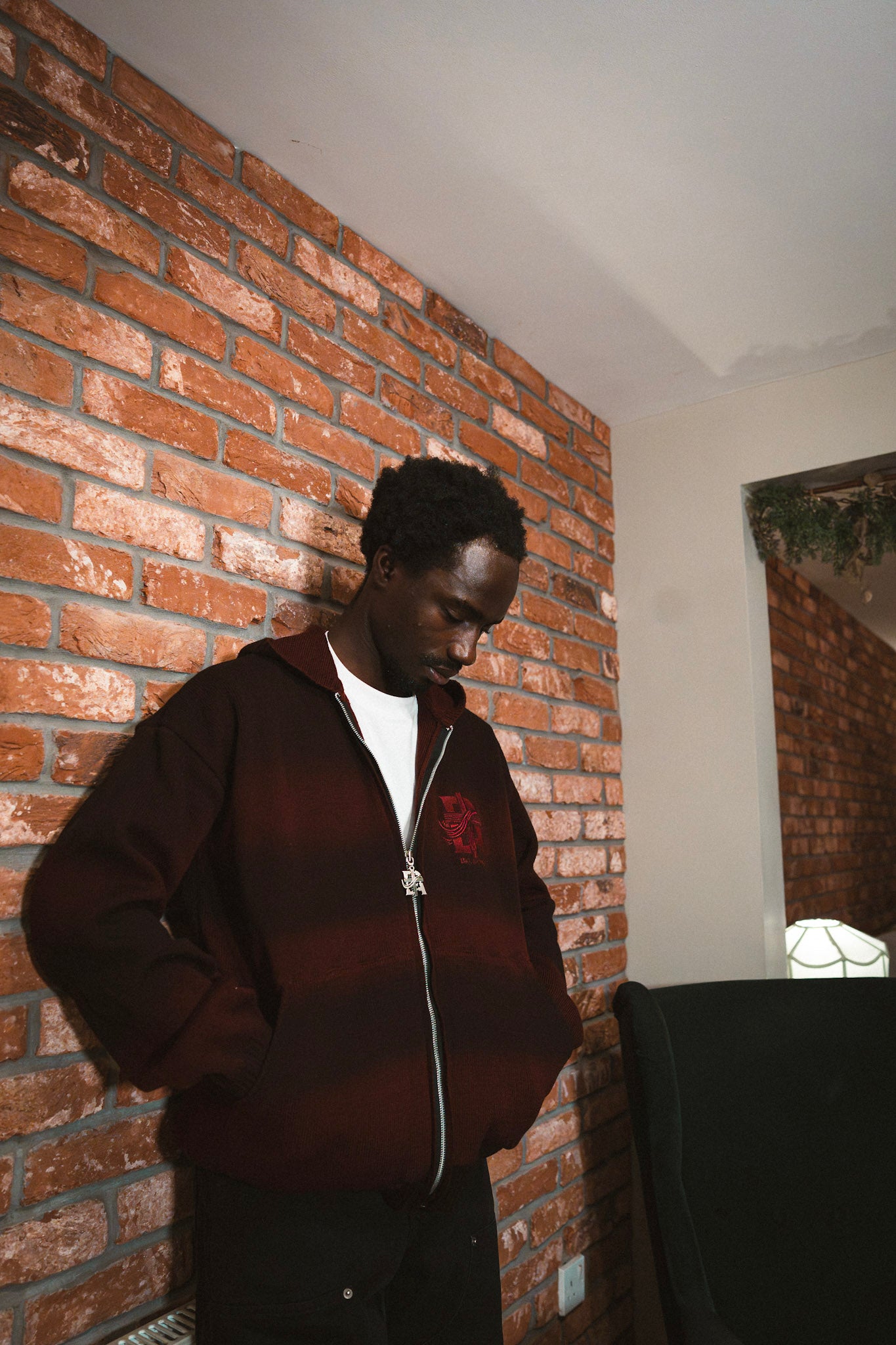 ‘Plush Plum’ Knitted Hoodie
