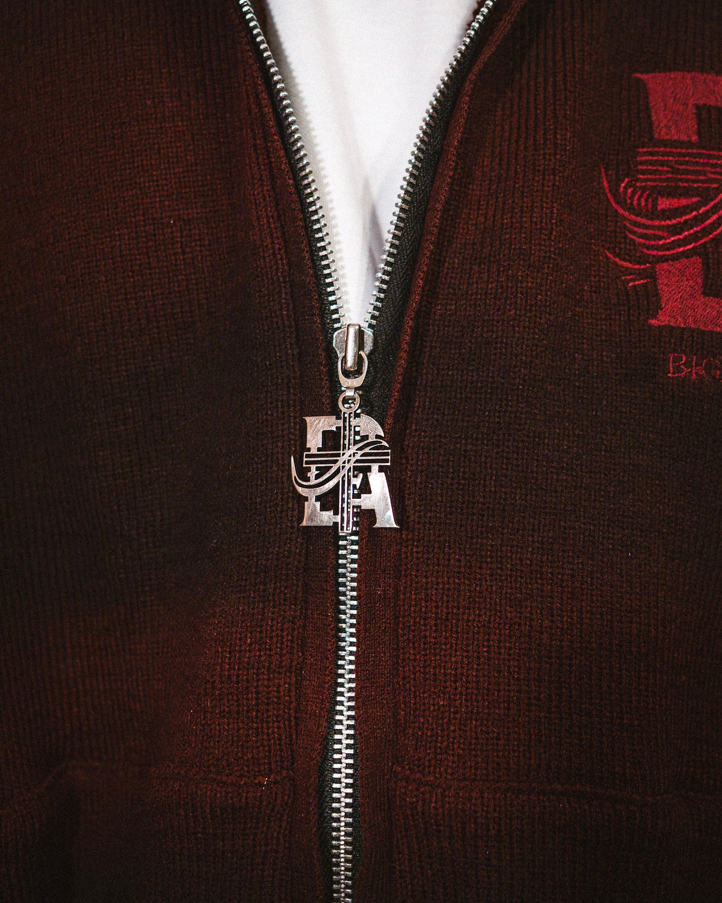 ‘Plush Plum’ Knitted Hoodie