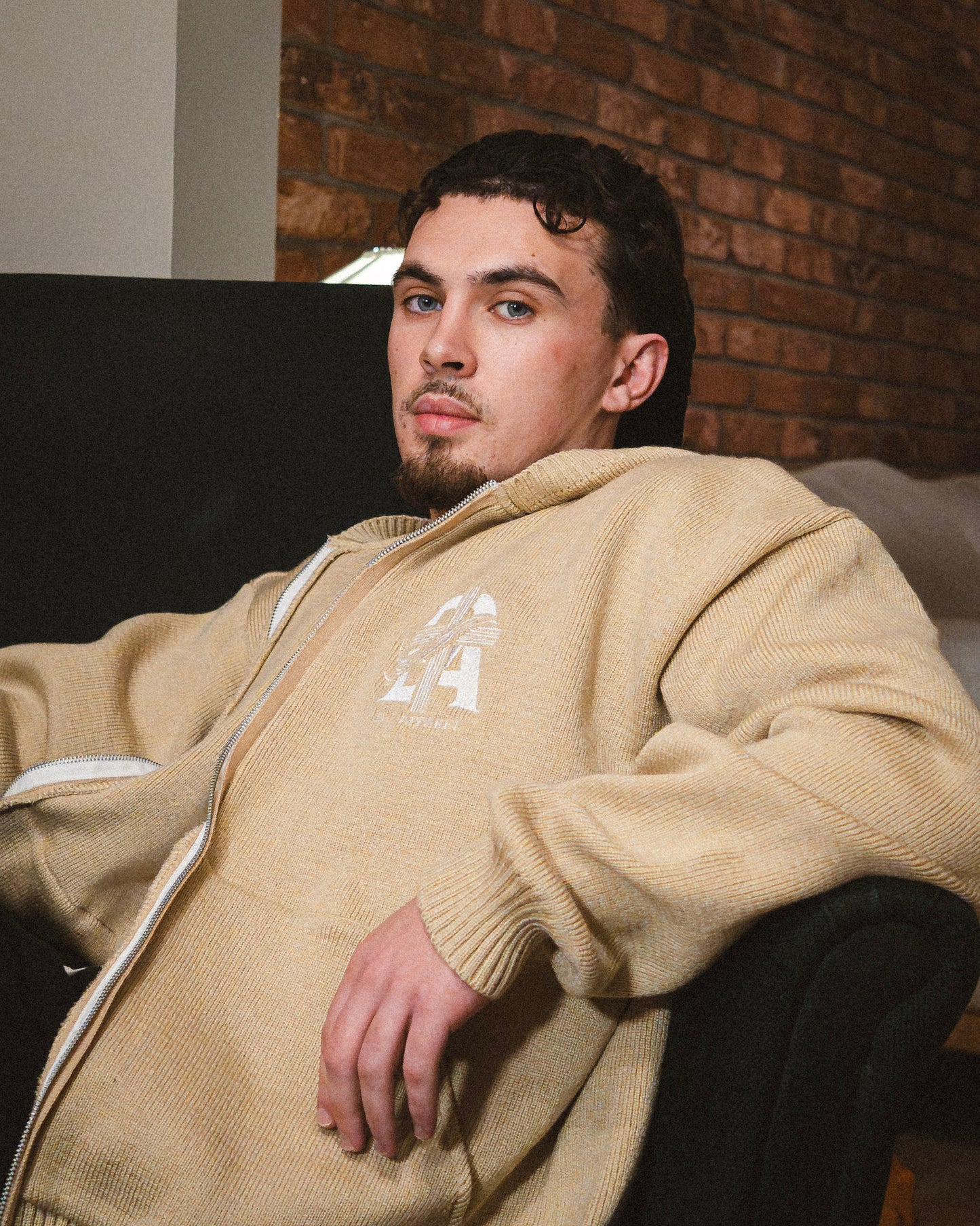 ‘Oatmeal Cream’ Knitted Hoodie
