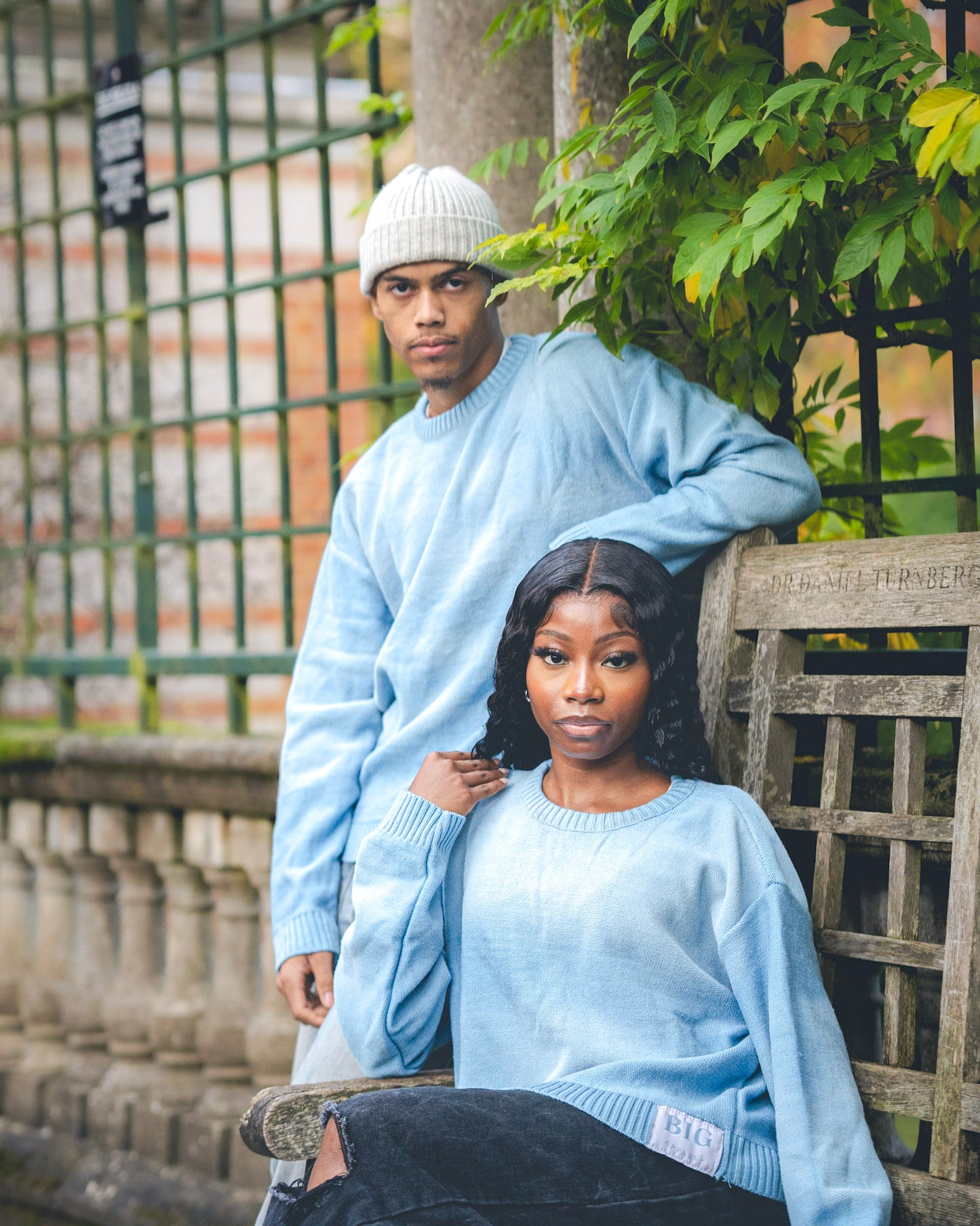 ‘Sky Blue Hues’ Knitted Sweater